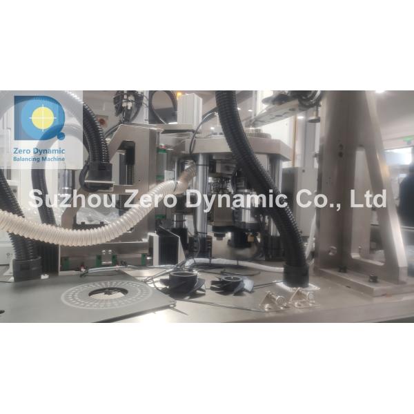 Two Station Cooling Fan Blade Automatic Balancing Machine Vertical Double Plane Milling Correction Balancer
