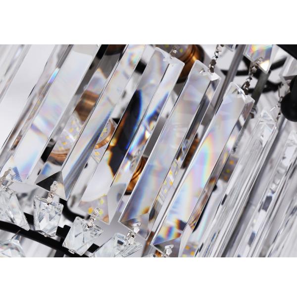 Crystal Ceiling Lights For Living Room Circle Gold Black led flush mount ceiling light(WH-CA-79)