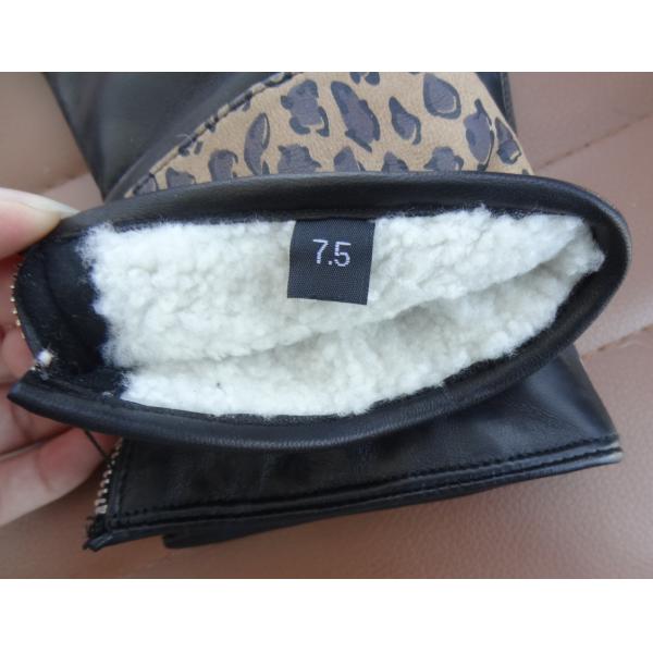 soft fashion classical genuine sheepskin lamb skin leather women gloves