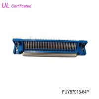 64 le connecteur R/A masculin de carte PCB de Pin DDK Centronic avec Boardlock a certifié l'UL