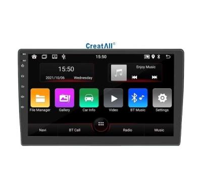 Creatall 9 Inch Universal Dashboard GPS Navigation Player Android All-in-One Wireless CarPlay with ADS for Automotive Use