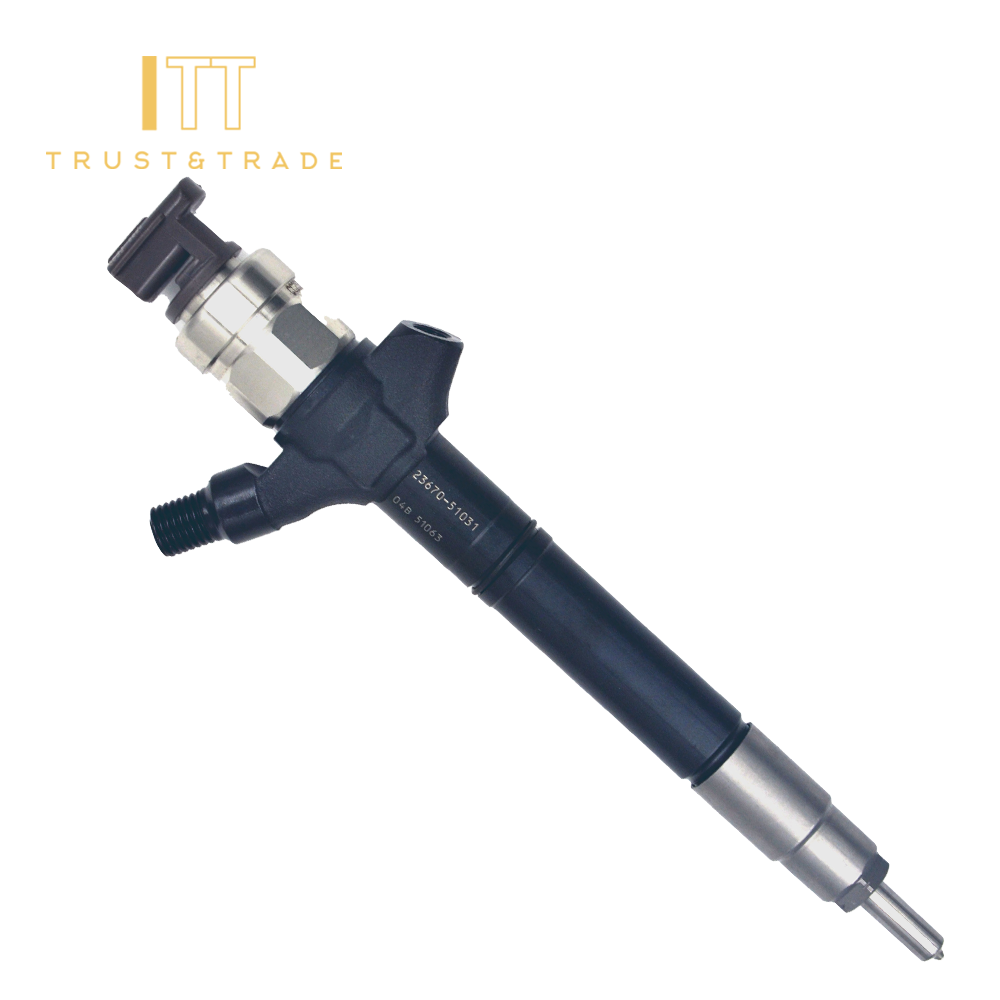 Steel 23670-51020 23670-51030 Auto Parts Engine Diesel Nozzle Common Rail Fuel Injector for Toyota LAND CRUISER