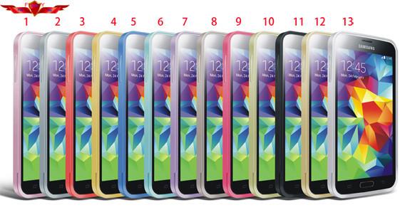 New Arrival Dirtproof/Shockproof Aluminum Metal Bumper For Samsung Galaxy S5 Colorful