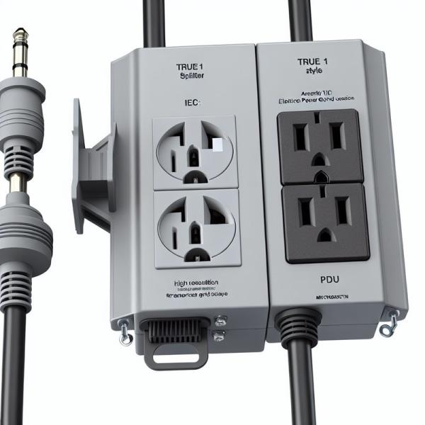 PowerCON True1 Connector 4 Y Splitter Iec Electric Socket Cord Extension Pdu Usa Power Supply Cable
