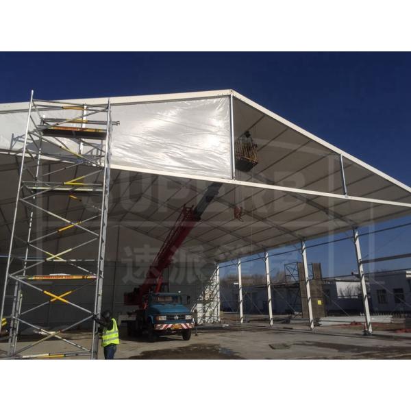 White Waterproof Industrial Aluminum Frame Tent For Storage Warehouse