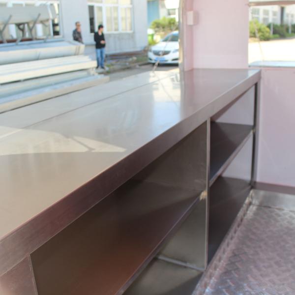 Fully Equipped Kitchen Chinese Food Mobile Cart Customized for Vending Snack Function
