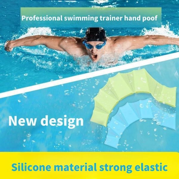 Silicone Swimming Gloves Frog Type Design for Enhanced Water Resistance and Aquatic Training