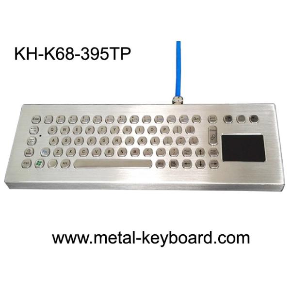 Waterproof Ruggedized Keyboard , Metal Computer Keyboard With Stand Alone Design