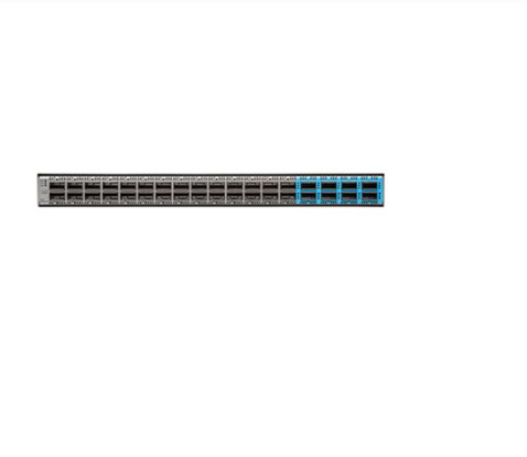 Cisco Nexus 36 Ports Rack-mountable Switch N9K-C93600CD-GX with 100GbE Port-Side Intake and 480 Gbps Capacity