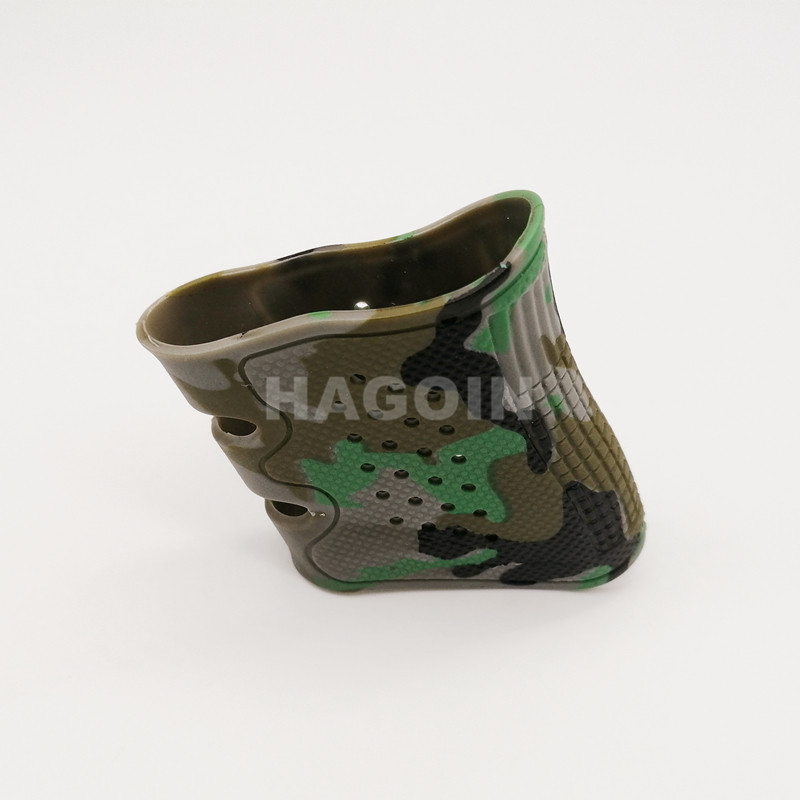 Camouflage Silicone Rubber Grip Customized Color Green Rubber Grip Sleeve