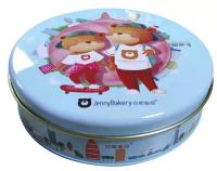 Bidons imperméables de biscuit de Tin Box Food Packaging Round de biscuit