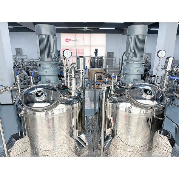 Dual 500L Pot Sealed Lid Mixing Tank Liquid Toner Mixer