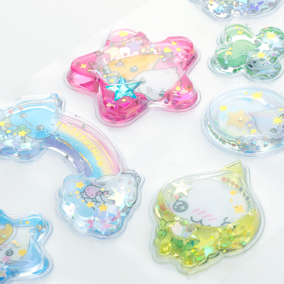 Water Puffy Sticker 3D Shaker Stickers For Kids DIY Decoration