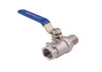 DIN API 6d 3 pouces 6 pouces DN50 PN40 32mm 400 Wog deux pièces 2pc Ss 316 robinet à tournant sphérique