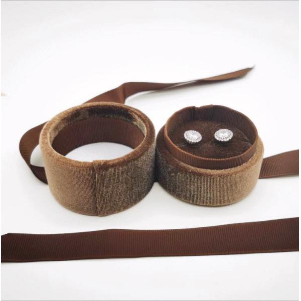 Luxury Velvet Ring Box with Custom Logo and Flexible Size for Elegant Jewelry Storage