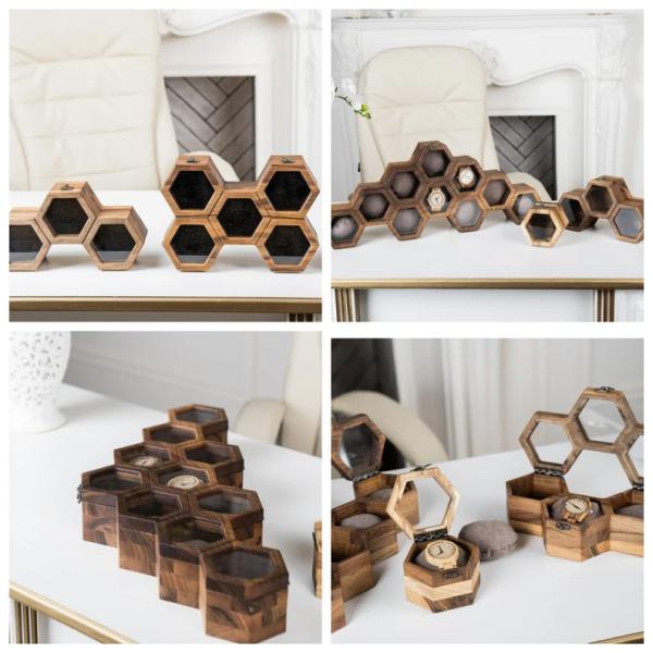 Sliding Lid Environmental Wooden Watch Box Personalized Display Case for Men