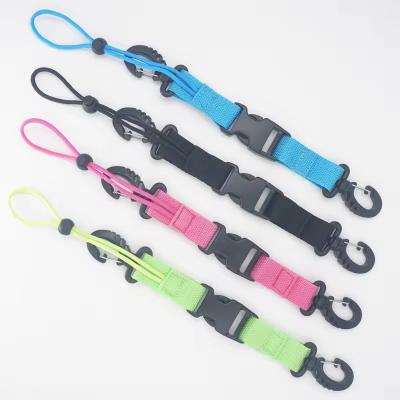 Anti Lost Adjustable Wrist Rope Scuba Diving Lanyard With Quick Release Buckle
