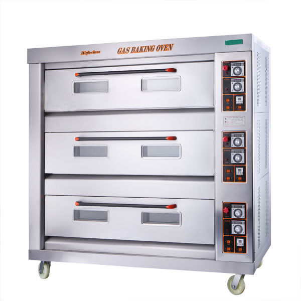 Three Decks 220V 210w Industrial Bakery Oven