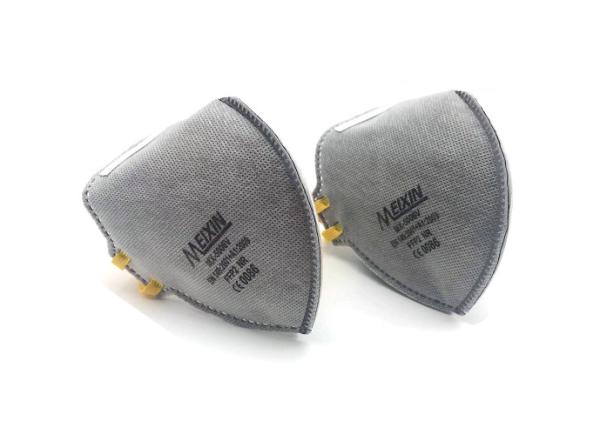 Gray Flat Disposable Medical Face Masks , Disposable Dust Mask 5 Years Expiry Date