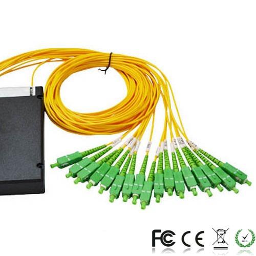 16CH CWDM Mux Demux 1270 - ABS da fibra de 1610nm 3.0mm em forma de caixa com os conectores do SC/APC