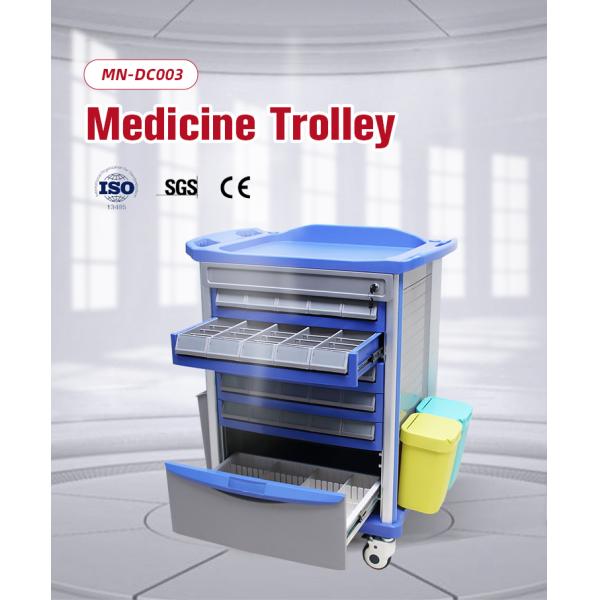 MN-DC003 ABS Plastic Anesthesia Emergency Clinical Medicine Hospital Trolley