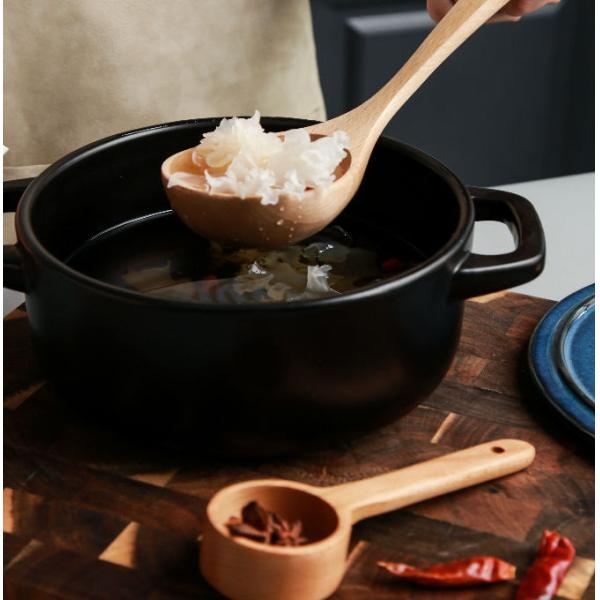 Non Stick Natural Wood Cooking Wooden Utensils Beech Wood Kitchen Utensils Set