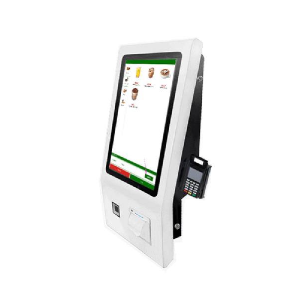 27in Self Ordering Kiosk Food Ordering Kiosk Machine With Voice Assistance