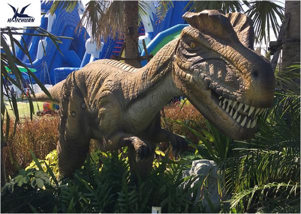 Jurassic Park Life Size Realistic Dinosaur Models / Animatronic Rubber Models Display