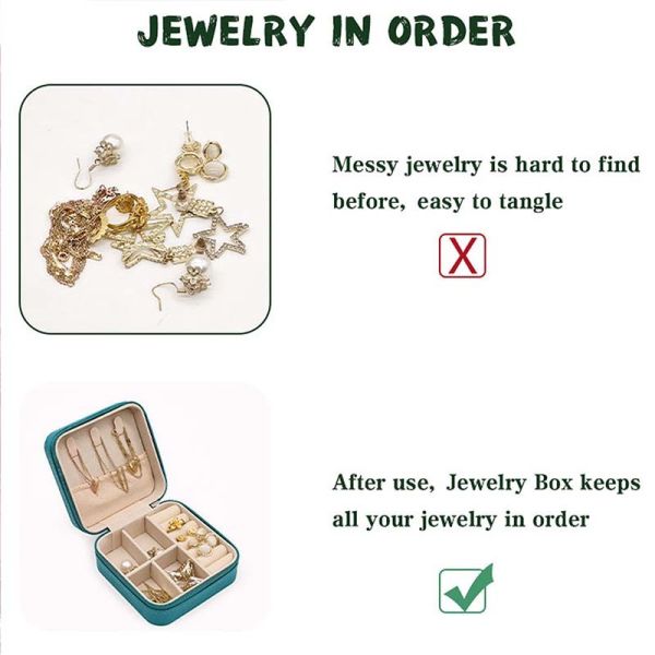 Custom Small Luxury Zipper Leather Portable Sublimation Storage Jewelry Travel Box For Necklace Earring Ring