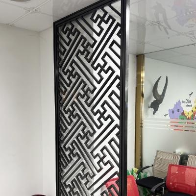 Projeto moderno da tela preta do divisor de sala da separação de Matt Finished Stainless Steel Screen