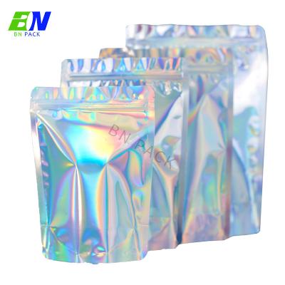 OEM Holographic Mylar Bag Multiple Bag Type And Colors For Dry Food Packaging