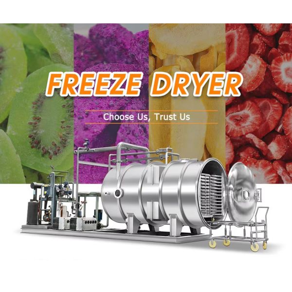 Full Automatic Customized Food Grade Vacuum Lyophilizer with 5 Years Warranty Freeze Dry Machine