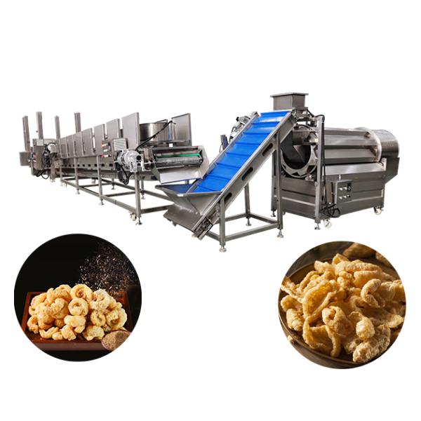 Fully Automated Stainless Steel Lard Fryer Production Line With 2500 X 800 X 1300mm