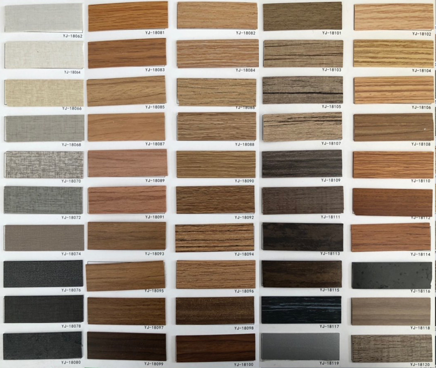 Water Resistant Eco-friendly ABS Wood Grain Edge Banding with High Glossy Embossed Surface