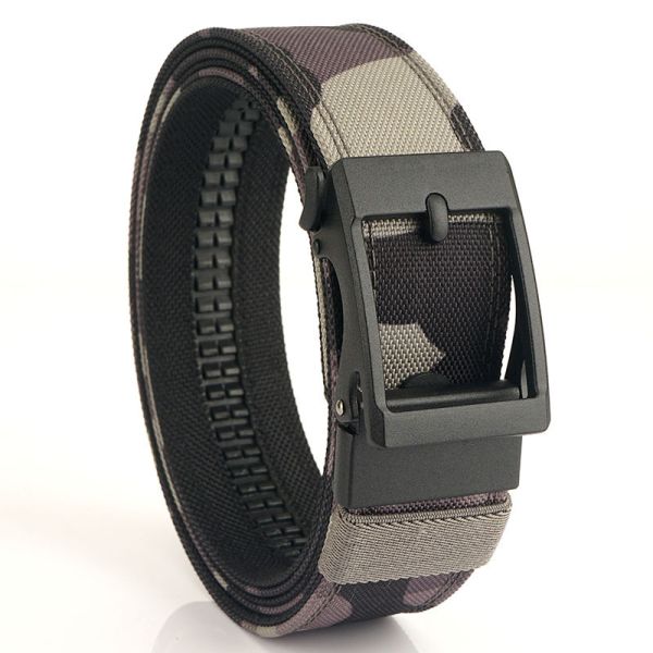 DANSKY New Style Aluminum Alloy Outdoor Nylon Belt Men's Elastic Waist Belt for Workwear - Custom Logo
