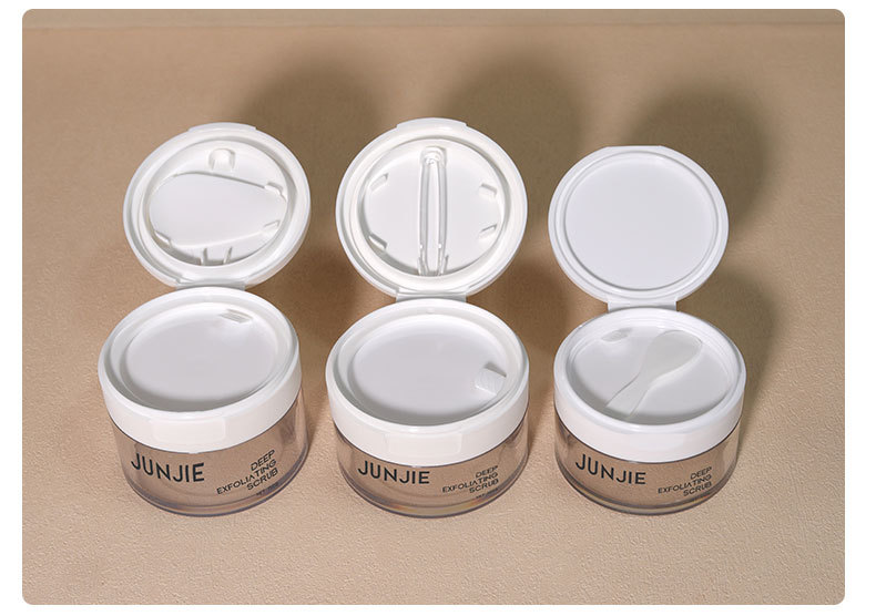 Luxury 250ml 200ml Makeup Jar with Wide Mouth PET Plastic Body Scrub Jars for Skincare Face Cream with Screw Cap