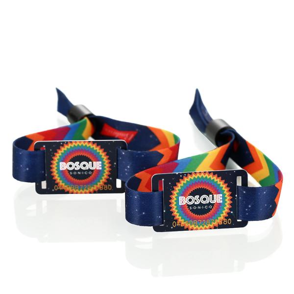 Программируемый эластичный RFID браслет NFC тканевой браслет RFID тканевой браслет