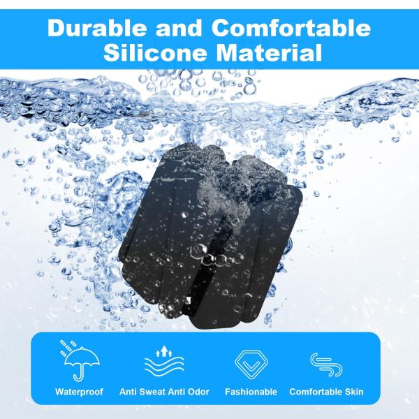 2Lbs Silicone Adjustable Ankle Wrist Weights For Home Gym Use Yoga Dance Pilates