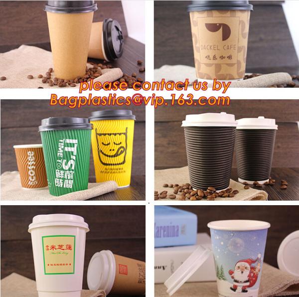 Food use disposable plastic paper cup and coffee lids, pla cups,biodegradable paper cups with lids,100% compostable pape