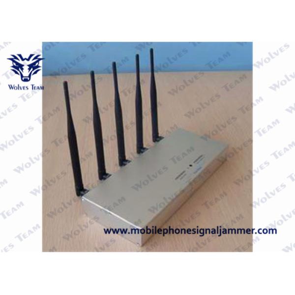 Handheld Cell Phone Jammer Kit 3G GSM CDMA 5 Antenna 33W Energy Consumption