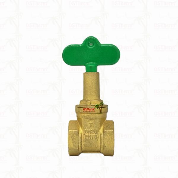 Brass Lock Gate Valve For Plumbing System Corrosion Resistance Customized Size