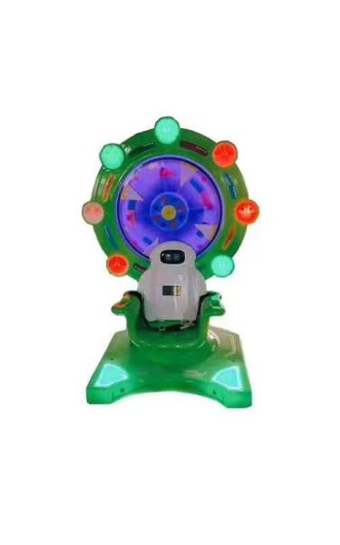 Fora dos supermercados Happy Ferris Wheel Arcade Game Pequeno Gira para cima e para baixo Moeda-Op plástico Kidie Ride Swing Kid Machi