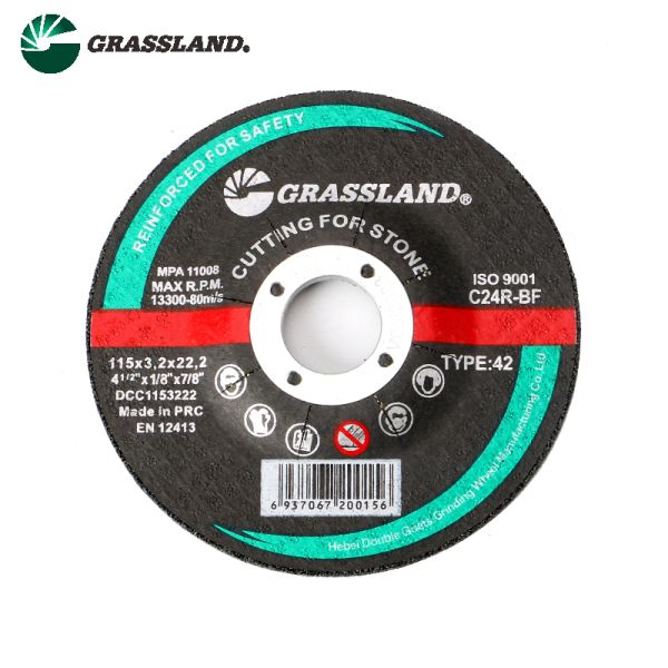 Stone Cutting Discs 115mm Diameter Resin Bonded with Reinforced Fiberglass for Precise Vibration Free Cutting Applications