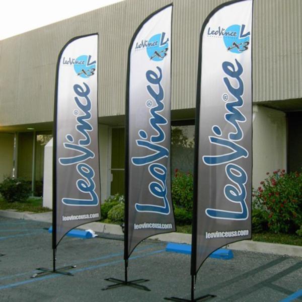 Advertising exhibition event Feather Flag Banners H4m / 13ft Size
