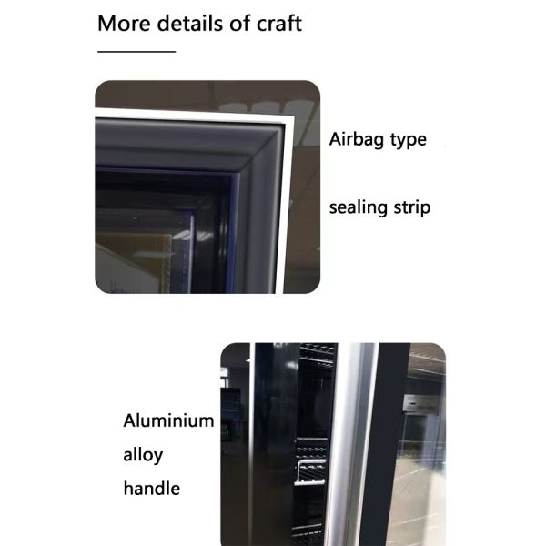 CE UL 3 Door Commercial Refrigerator For Supermarket And Convenience Store