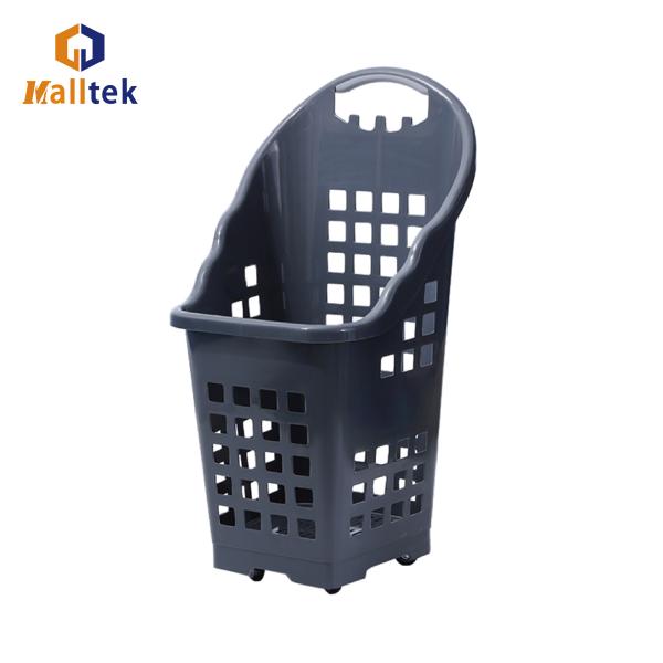 Supermarket Shopping Basket With Wheels