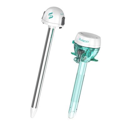 Surgsci 10/12mm Disposable Laparoscopic Blunt Trocar ISO13485 with Thread Cannula