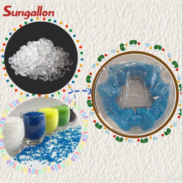 Partículas de TPE para juguetes masticables para mascotas, no tóxicas, sin plastificantes, alto rebote, color personalizado, aceptable para lotes pequeños