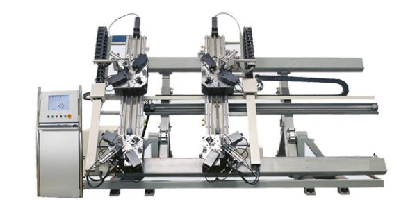 Four Corner Upvc Window Welding Machine / PVC Window Door Machinery