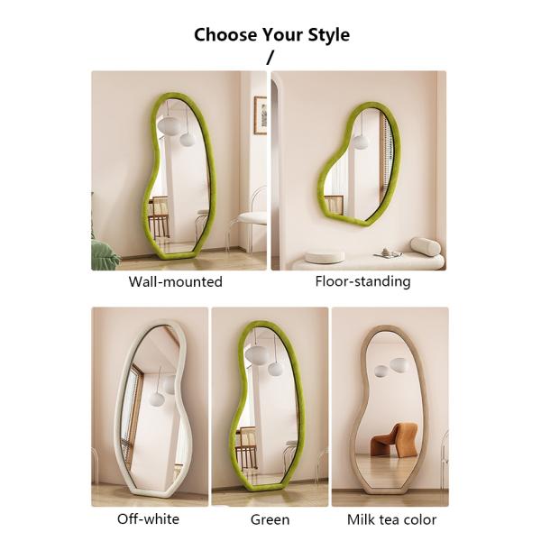 Custom Standing Arched Floor Mirror Full Length 78x108cm